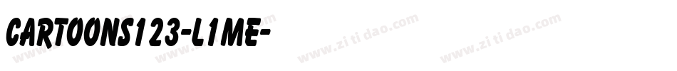 Cartoons123-L1mE字体转换