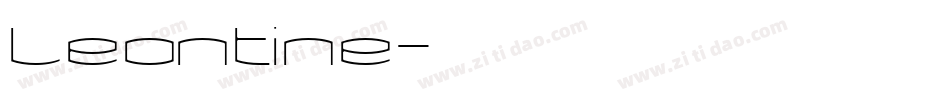 Leontine字体转换
