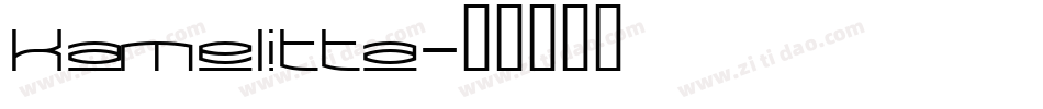 Kamelitta字体转换