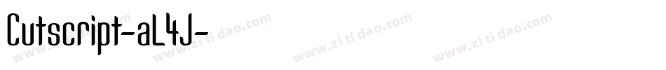 Cutscript-aL4J字体转换