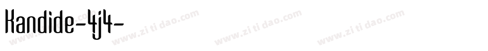 Kandide-4j4字体转换