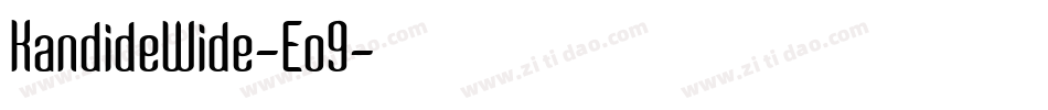 KandideWide-Eo9字体转换