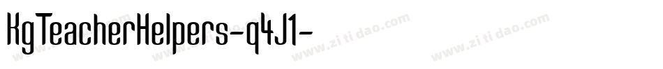 KgTeacherHelpers-q4J1字体转换