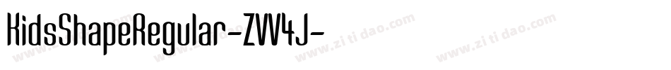 KidsShapeRegular-ZVV4J字体转换 KidsShapeRegular-ZVV4J字体转换