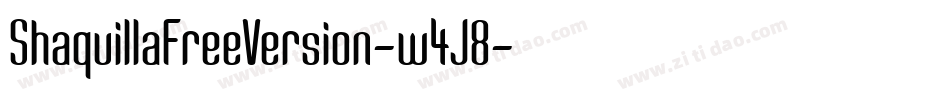 ShaquillaFreeVersion-w4J8字体转换