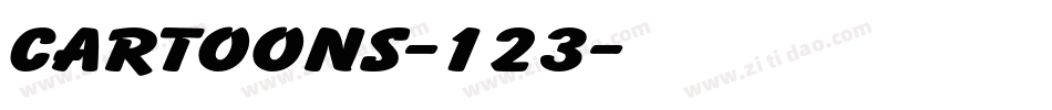 Cartoons-123字体转换