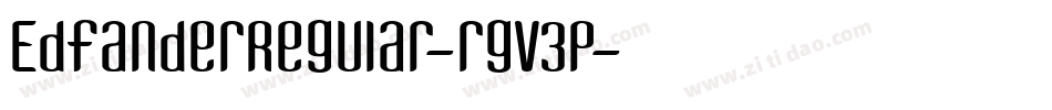 EdfanderRegular-rgv3p字体转换