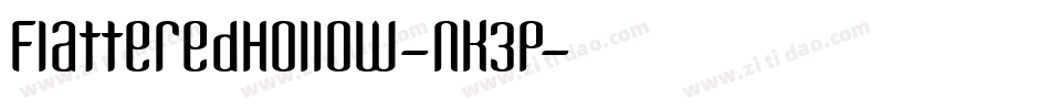 FlatteredHollow-nK3P字体转换