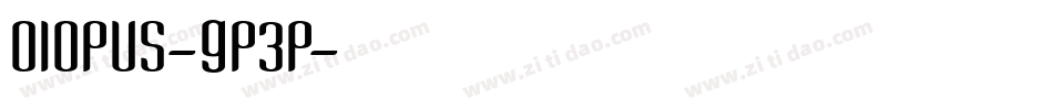Olopus-gp3p字体转换