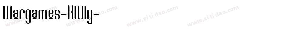 Wargames-KWly字体转换