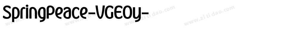 SpringPeace-VGEOy字体转换 SpringPeace-VGEOy字体转换