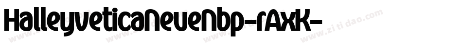 HalleyveticaNeueNbp-rAxK字体转换