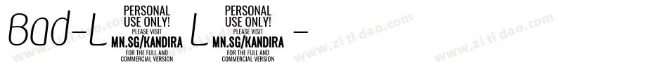 Bad-L1L4字体转换