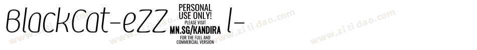BlackCat-eZZ1l字体转换 BlackCat-eZZ1l字体转换
