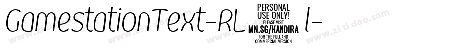 GamestationText-RL1l字体转换