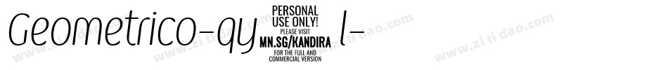Geometrico-qy1l字体转换