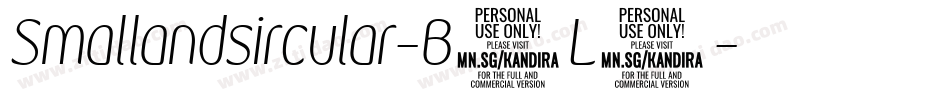 Smallandsircular-B1L5字体转换 Smallandsircular-B1L5字体转换