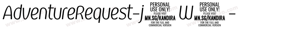 AdventureRequest-j8W9字体转换
