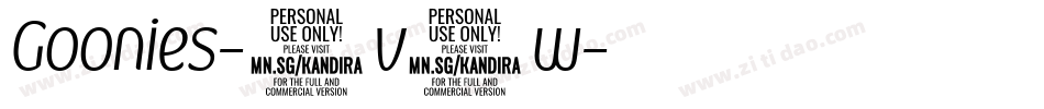 Goonies-2v8w字体转换