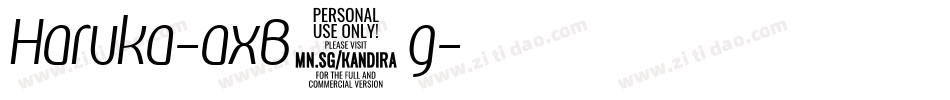Haruka-axB3g字体转换