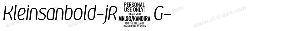 Kleinsanbold-jR3G字体转换