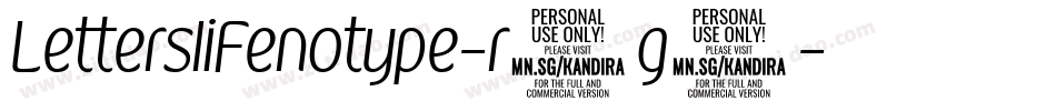 LettersIiFenotype-r3g8字体转换