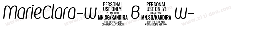 MarieClara-w1B8w字体转换