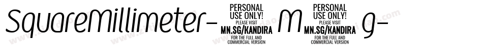 SquareMillimeter-8M3g字体转换 SquareMillimeter-8M3g字体转换