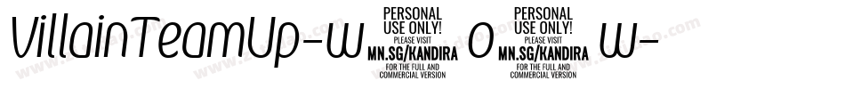 VillainTeamUp-w1o8w字体转换