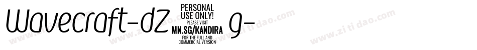 Wavecraft-dZ3g字体转换