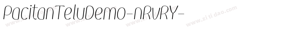 PacitanTeluDemo-nRvRY字体转换