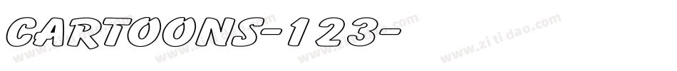 Cartoons-123字体转换