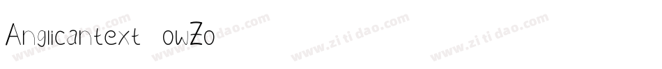 Anglicantext-owZo字体转换