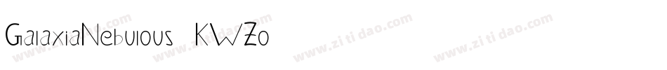 GalaxiaNebulous-KWZo字体转换