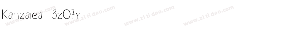 Kanzalea-3zO7y字体转换