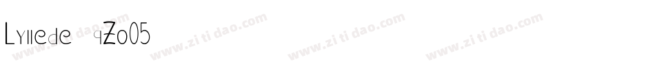 Lyllede-qZo05字体转换