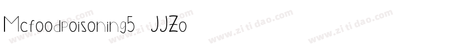 Mcfoodpoisoning5-JJZo字体转换