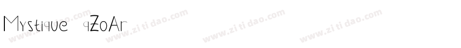 Mystique-qZoAr字体转换