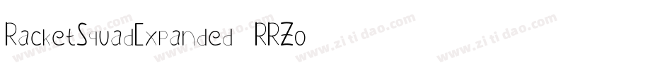 RacketSquadExpanded-RRZo字体转换