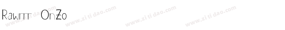 Rawrrr-OnZo字体转换