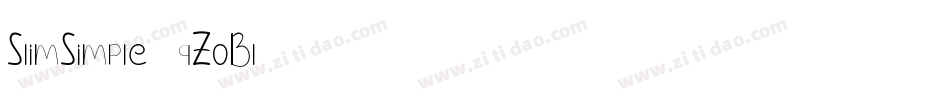 SlimSimple-qZoBl字体转换
