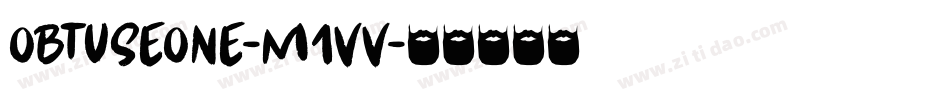 ObtuseOne-m1VV字体转换