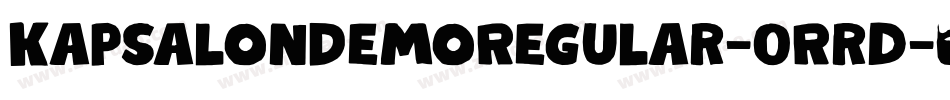 KapsalonDemoRegular-0Rrd字体转换