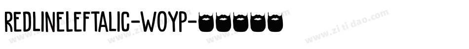 RedlineLeftalic-w0YP字体转换