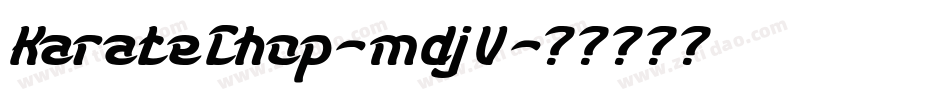 KarateChop-mdjV字体转换