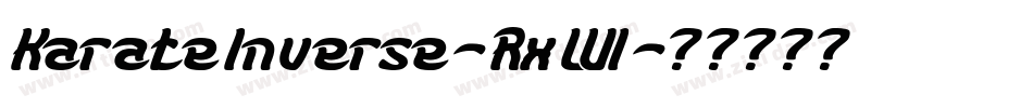KarateInverse-RxWl字体转换