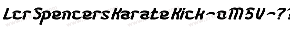 LcrSpencersKarateKick-oM5V字体转换