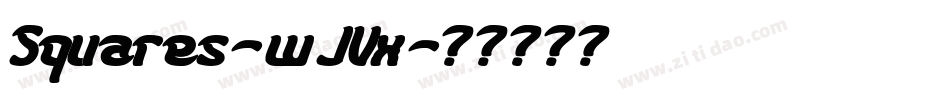 Squares-wJVx字体转换