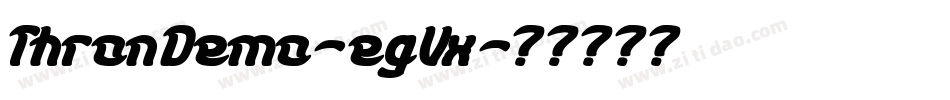 ThronDemo-egVx字体转换