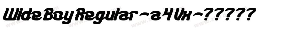 WideBoyRegular-a4Vx字体转换